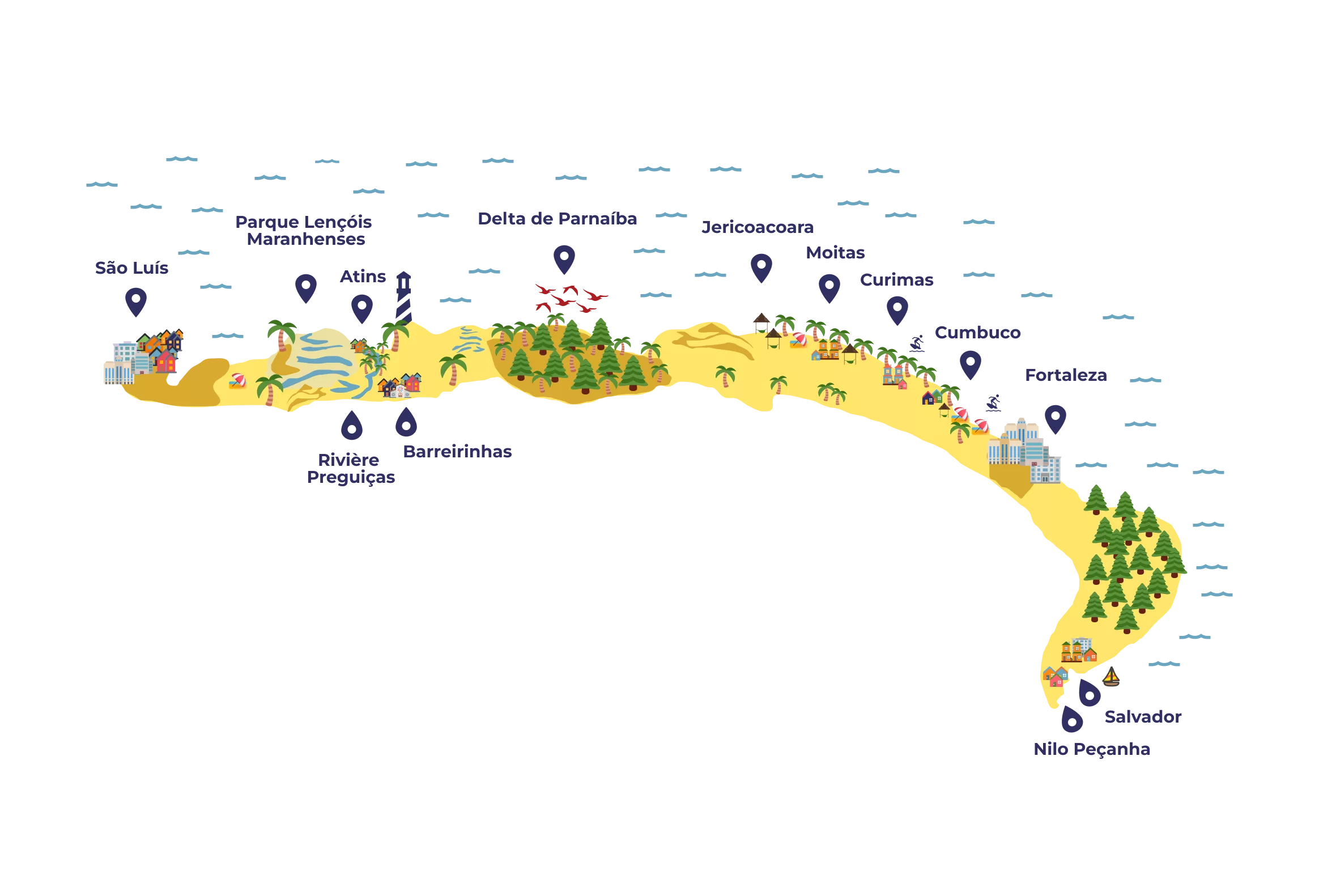 carte Brésil voyage extraordinaire