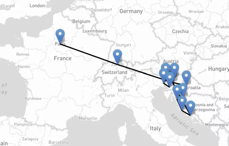Carte Balkans voyage extraordinaire
