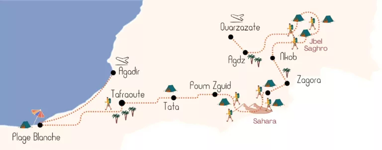 carte Maroc voyage extraordinaire